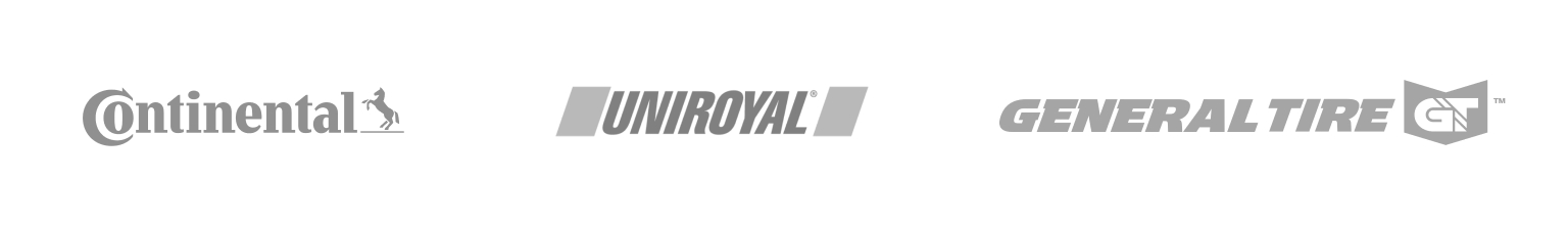 Continental, Uniroyal, General Tires.